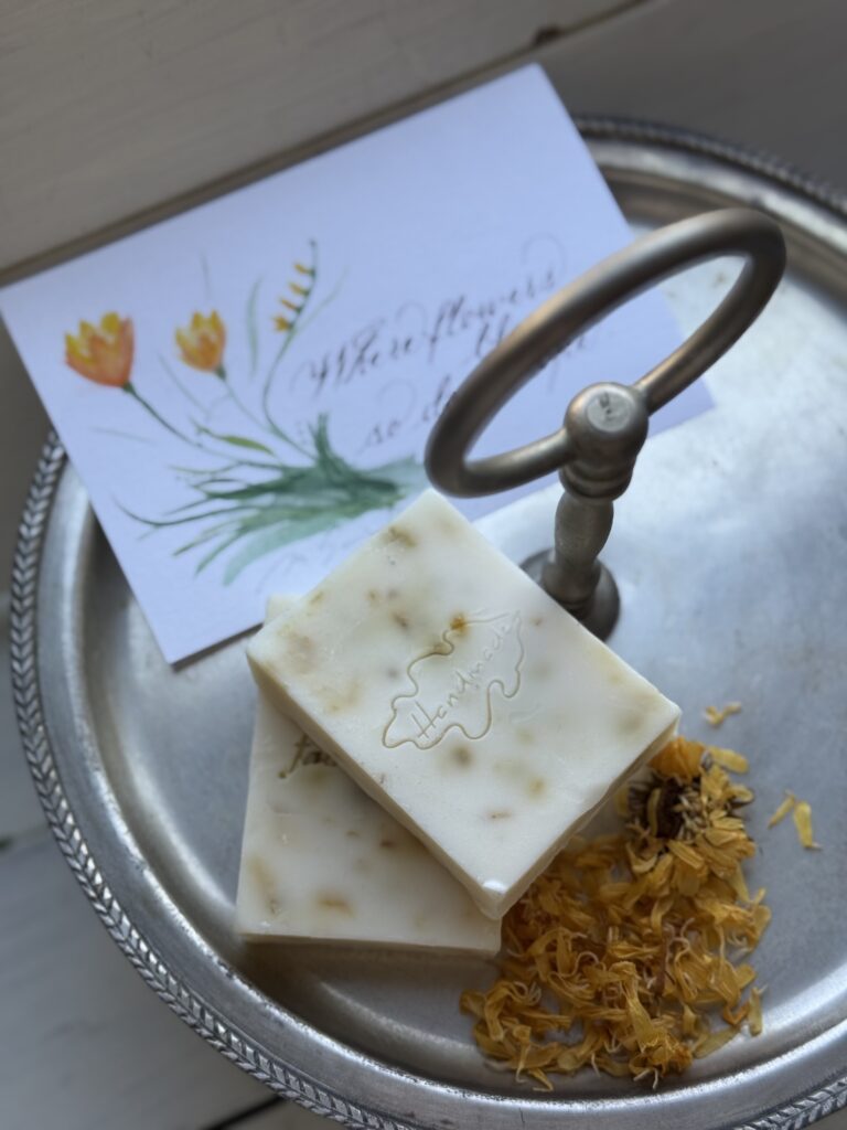 カレンデュラとゴートミルクの石けん